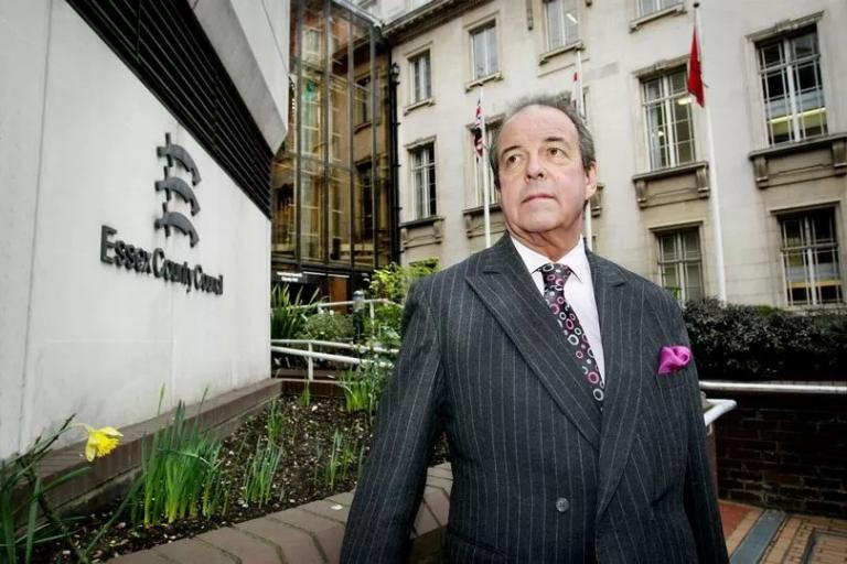 Cllr John Spence outside County Hall.