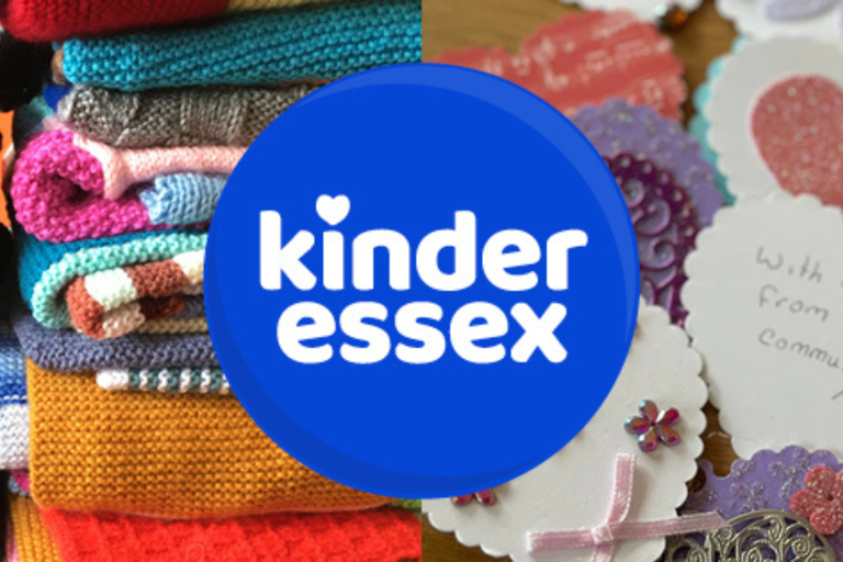 A logo for Kinder Essex